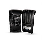 Boxing Bag Gloves Black  Top Leather Heavy Bag Training Punch Mitts Mma