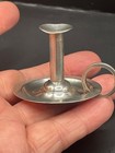 Chamber Candlestick Miniature Solid Silver Dolls House Antique