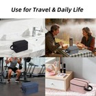 Travel Toiletry Bag For Women Men  Small 8 7 X 3 9 X 6 3 Inches  Black