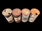 Lot Of 4 Vintage Miller High Life Lady On The Moon Flat Top Beer Cans