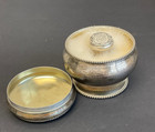 6 4 Ozt Sterling Silver Powder Jar Box W  Puff