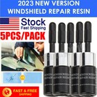 Auto Glass Nano Repair Fluid 5-pack Car Windshield Resin Crack Tool Kit Us