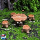 Xfgsyxs 5 Pcs Fairy Garden Accessories Outdoor Miniature Table And Chairs Set