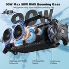 Bluetooth Speaker  90w Peak 50w Rms Ipx6 Waterproof Loud Speakers Bluetooth