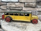 Girard Toys Tin Wind Up Passenger Bus 1920   s 