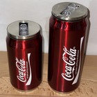 Set Of 2 Coca Cola Stainless Steel Double Wall Vacuum Tumblers W Flip Straw
