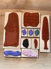 Stampin    Up  Lot Of 10 Holiday Wood Mounted Stamps