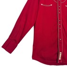 Larry Mahan Red Western Snap Shirt Retro Cowboy Core Rodeo Rockabilly Men s M