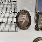 Vintage    antique Victorian    Miniture Picture Frames W photos 2 5    6 Pc Set Rare 