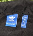 Adidas Originals Womens Metallic   Gold Foil Long Windbreaker Track Jacket Large