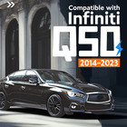 Pair Inner Fender Liners For 2014-2023 Infiniti Q50 Front Driver Passenger Side