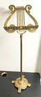 Amazing Antique Solid Brass Music Stand Musical Conductor Decor Restaurant Event