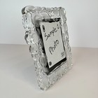 Frosted Floral W rose 5   x7    Bridal Frame  New