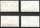 Great Britain Scott  371-374 Sg  595-598 Used Wmk  322 Issued 1959