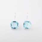 Sky Blue Topaz Gemstone 925 Sterling Silver Jewelry Handmade Dangle Earrings 1 