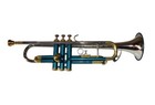 New Year Sale Blue Multi 3 Valve Bb f Indian Flugelhorn Free Hard Case mouthpiec