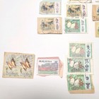 Vtg Vintage 1970s Stamps Collection Lot Malaysia Stamps Butterflies