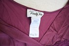 Vanity Fair Nightgown Womens L 42 Burgundy Waltz Length Empire Scalloped Elegant