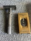 Vintage Gillette Safety Razor In Original Case With Blades- Made In Usa-     3