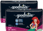 76 Count Goodnites Girls Nighttime Bedwetting Underwear Mermaid Xs 28-43 Lb