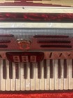 Vtg Lindo Imperial  Accordion Pearl Red Keyboard 0029