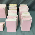 Vtg Lot 180 Pink Stylon Ceramic Bathroom Tiles 4  Sq Arts   Crafts Old 1036-25b