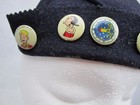 Vtg Kelloggs Pep Cereal Beanie Premium 14 Pep Pins Wool Blondie Chester Gump   