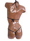 New Exotic Dancer Thong Bikini 2 Piece Set  Hologram  A b Cup