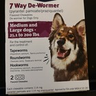 Petarmor 7 Way De-wormer For Dogs 25 1-200 Lbs 6 Chewables  2 box  Exp 8 2027