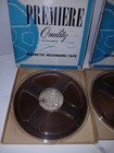 2- Vintage Blank Premiere Quality Magnetic Recording Reel To Reel Tape