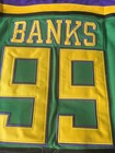 Youth Mighty Ducks  99 Banks Hockey Jersey Movie Stitched Name Number
