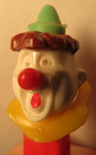 Vintage Clown Pez Austria Patent 2 620 061 No Die Cut Red Stem Yellow Collar