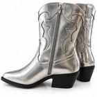 No Boundaries Cowboy Boots Size 6 7 8 9 10 Silver Short Western Memory Foam New