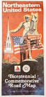 1976 Citgo Road Map Bicentennial Eastern Us American Revolution Vintage 14 Dwf10
