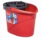 O-cedar Quickwring Mop Bucket W  Built-in Wringer  Red gray  2 5 Gal Box Of 5  