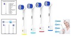 Replacement Toothbrush Heads For Oral B Braun 4 Pack Soft Nylon Bristles