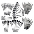 Instrumenta Stainless Flatware By Lino Sabattini For Zani   Zani - Service For 8