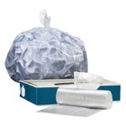 Plasticplace 7-10 Gallon High Density Trash Bags - Clear  Case Of 1000 Bags