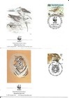  Set Of  9  World  Wildlife  Fund  Worldwide  First  Day  Covers  1990 s Nice  