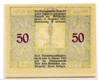 1920 Austria Ried Notgeld 50 Heller Note  1288 