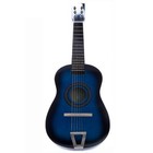 23    Mini Acoustic Guitar Wood Beginner Blue Toy Guitarra Kids Gift Instrument