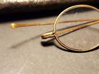 Civil War Era Spectacles Wire Rim Eyeglasses Original Case Oval Brass Antique 