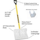 The Snowplow Snow Dominator Scoop Shovel  18in w  Model  50590