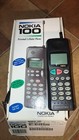 Vintage Working Nokia 100 Personal Cell Phone Black With Box Chargers And Dock
