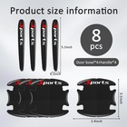 Car Door Handle Protector  8 Pcs Door Protectors For Vehicles  Black  Door