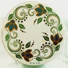 Vintage Loft s Candy Co  Tin Box Empty Can Metal Cookie Container Floral  6 5 