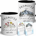  Promoted To Grandparents 2025 Mug Set - Christmas Gift For Grandma 1fba