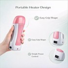 Portable Wax Heater Hair Removal Kit With Aloe Roller And Strips