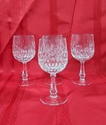 Set Of 4   Gorham  chantilly  Crystal   Wine Glasses   5 1 2  Tall