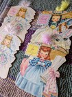 1940s Vtg  Hallmark Paper Doll Cards Little Women Meg Jo Beth Lot Of 4